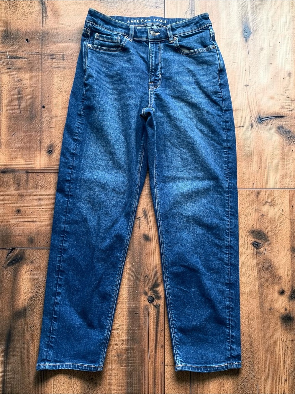 American Eagle Outfitters Women’s “Mom Jean” in Dark Blue Size 8 Regular